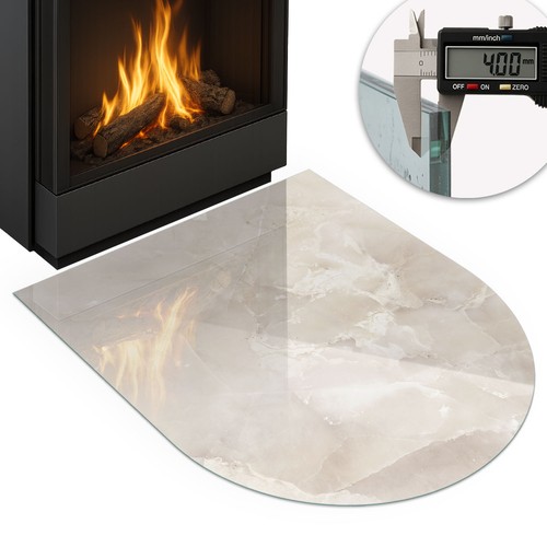 Glass hearth plate - hearth, 4mm