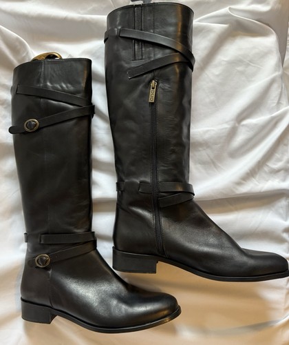 Duo black leather knee high - knee,