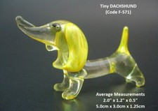 Miniature glass dog dachshund - miniature,