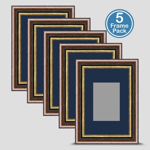Brown gold photo frame 6x4 - frame,