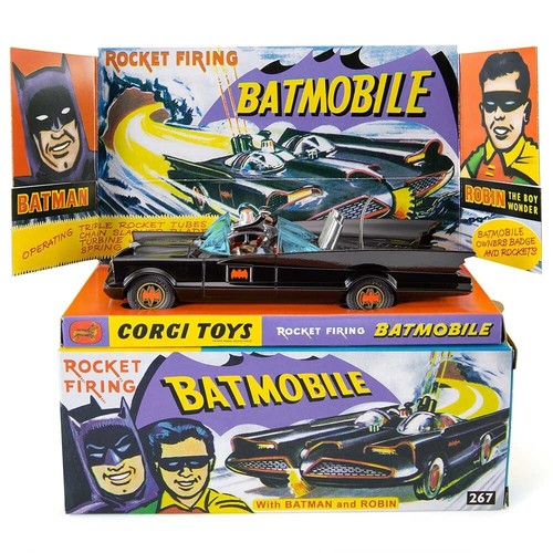 Corgi batmobile with batman - with,
