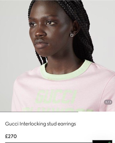 Gucci interlocking stud - interlocking, g