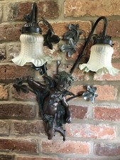 Vintage spelter putti - putti, cherub