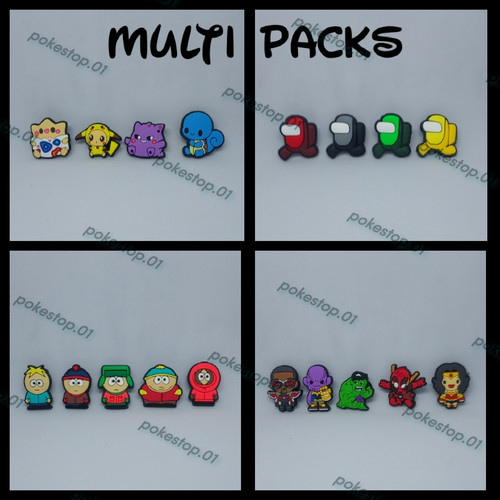 Shoe charm packs muilti - packs,