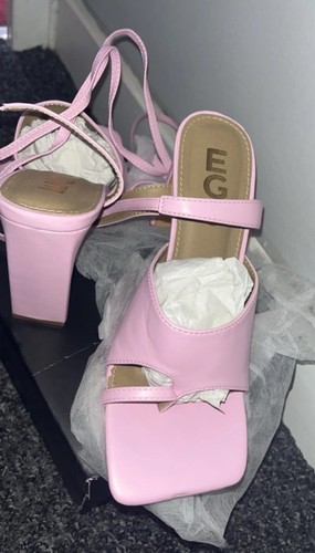 Pink ego open toe - lace, up