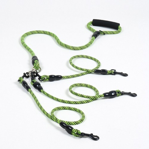 Triple dog leash heavy duty - dog,