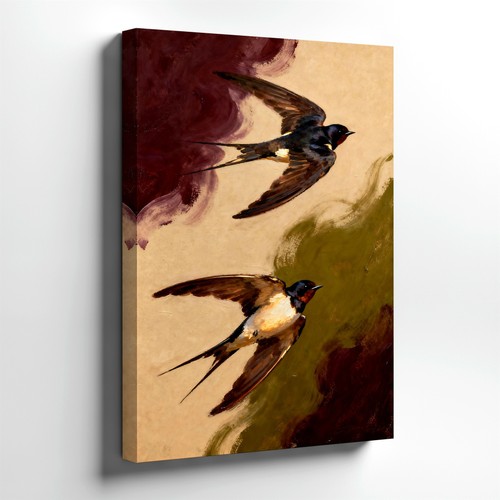 Wall art swallow birds flying - wall,