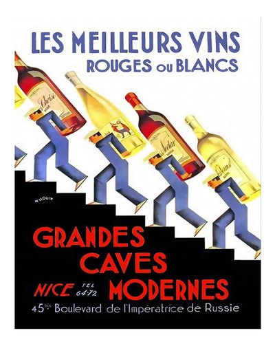 Vintage wine poster - poster, wall