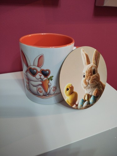 Bunny mug easter spring - bunny, /