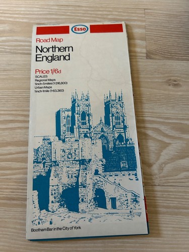Vintage esso road map - esso,