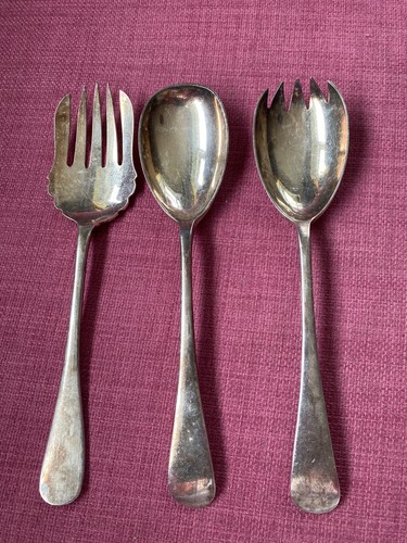 Vintage silver plate serving - plate,