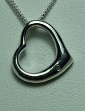 Silver Heart Cubic Zirconia