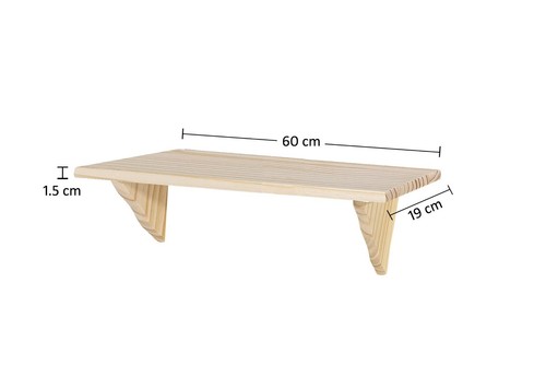 Natural pine wood floating - pine,
