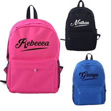 Personalised school backpack - personalised,