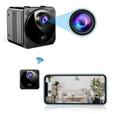 WLAN MINI CAMERA 4K FULL HD VIDEO SURVEILLANCE CAMERA BUTTON CAM HOUSE BUSINESS