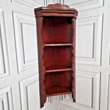 Retro Vintage Wooden Corner Cabinet Shelving Unit Wall Shelf Shelves Decorative