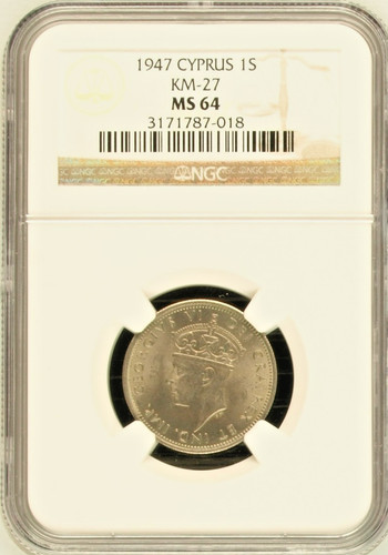 Cyprus shilling 1947 - cyprus, unc