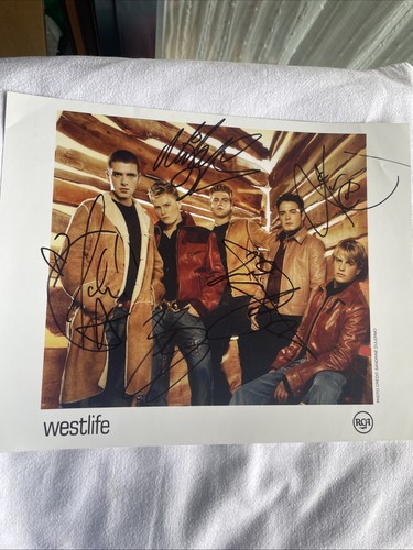 Westlife autographed - westlife,
