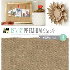 DCWV 12x12" Premium Stack 8pcs - Natural Burlap