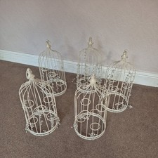 Metal Vintage Bird Cage White Birdcage Ornaments Hanging/Standing Wedding Decor