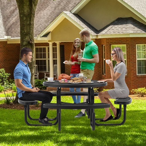 Outdoor round picnic - round, table