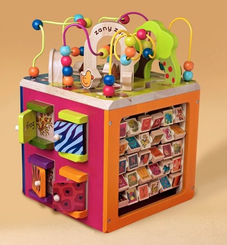 Wooden activity cube zany zoo - zany,