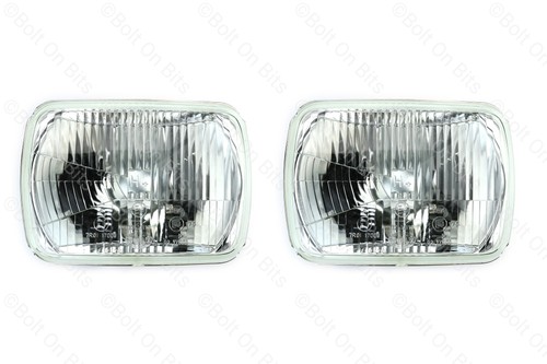 Rectangular halogen headlights - halogen,