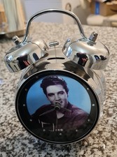 retro 1950s Elvis Presley sputnik inspired alarm clock.  