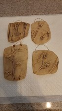 HANGING PLAQUES  CERAMIC  HANDMADE. WALL  ART.
