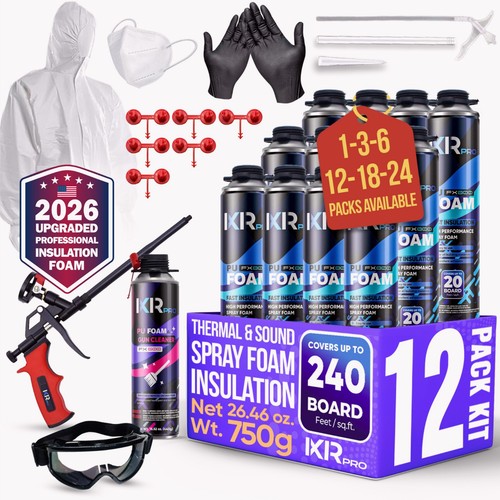 Spray foam insulation - spray, kit