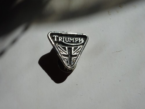 Vintage triumph motorcycle pin - motorcycle,