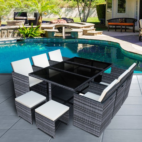 Seater rattan cube - 10, garden
