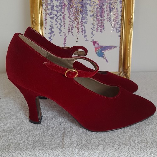 Vintage velvet shoes - shoes, 7