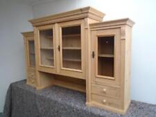 A 4 Door Stepped Antique / Old Pine Utility Wall Hanging Cabinet to Wax / Paint