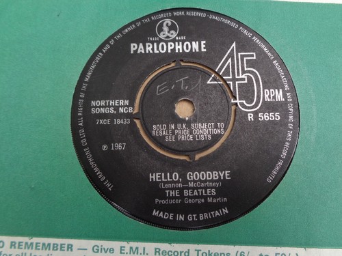 Beatles hello goodbye - -,