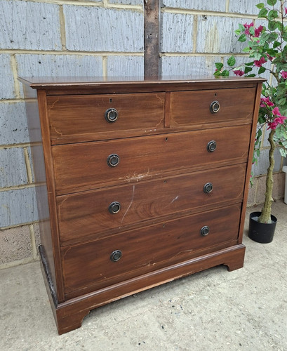 19th century mahogany chest - century, of
