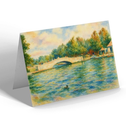 Greeting card lake - card, &