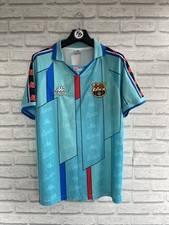 Retro Barcelona Football Shirt 1996-97 Away Kit Men’s Size Large Jersey Kappa