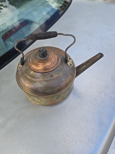 Antique copper tea kettle - ,
