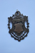 Large Shield  Sterling Silver