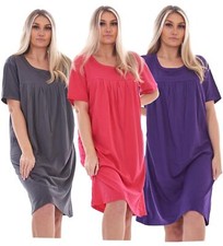 Ladies Cotton Nightwear Plain