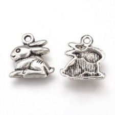 Tibetan Silver Rabbit Charms