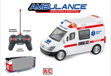 Ambulance Emergency Rescue Siren Sound & Light Radio Remote Control Car White