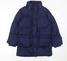 Girls blue puffer - blue, 8-9