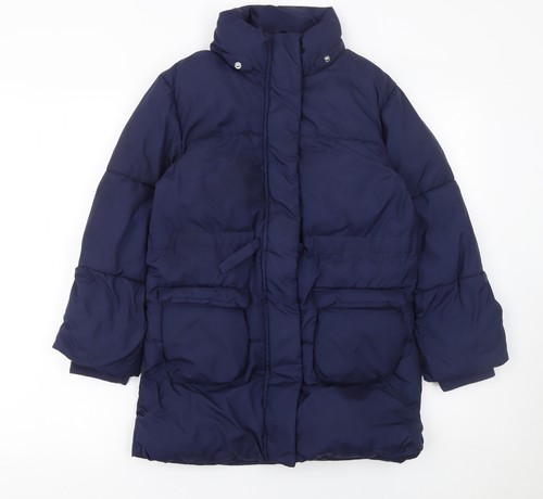 Girls blue puffer - girls, 8-9