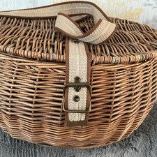 Vintage Fishing Wicker Basket