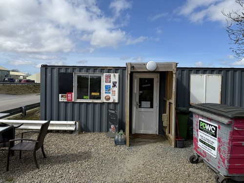 Shipping container cafe - shipping,