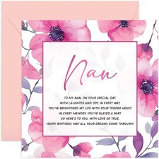 Nan Birthday Card - Heartfelt