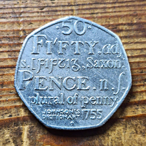 50p fifty pence - coin, 2005
