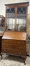 Elegant Queen Anne Style Bureau Bookcase